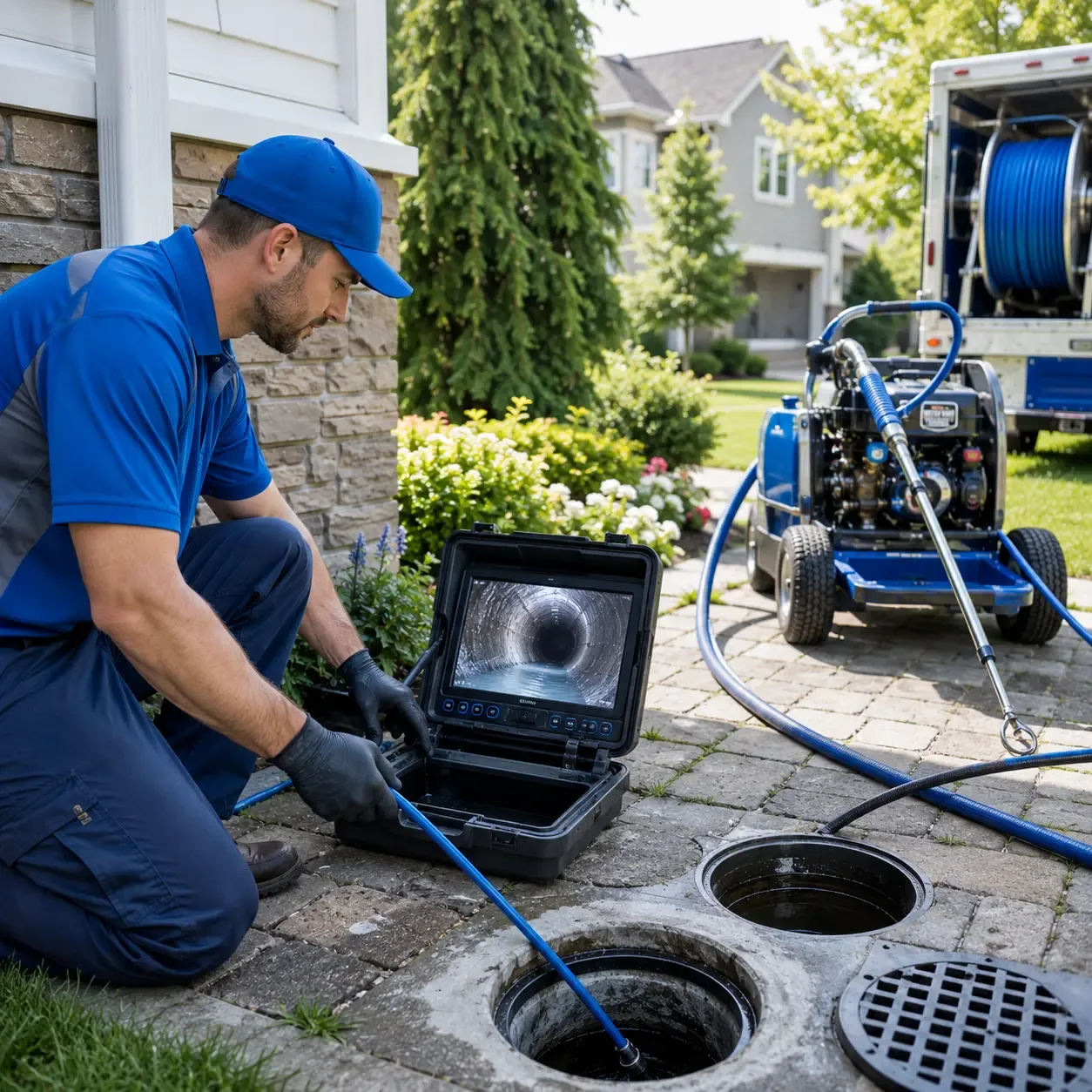 Outdoor drain cleaning professionals serving Mount Laurel, NJ